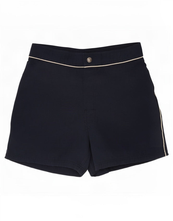Pantaloncini da bagno da uomo Bear piccoli in poliestere blu navy