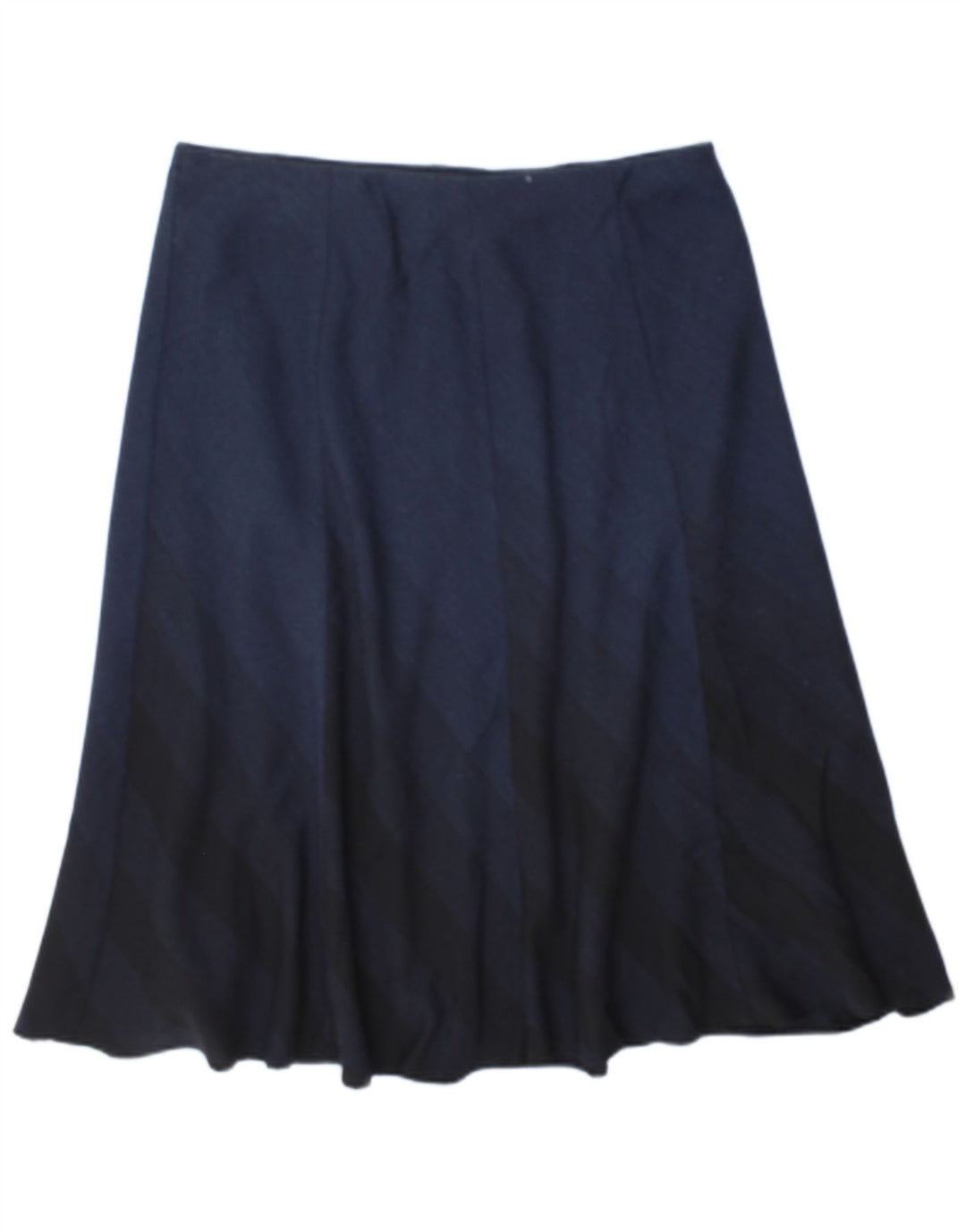 Gonna a trapezio da donna Marks & Spencer UK 16 grande W34 blu navy a quadri