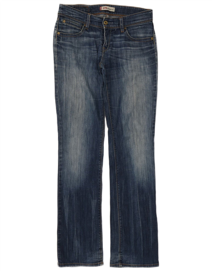 Levi's Donna 571 Jeans dritti W30 L34 Cotone blu