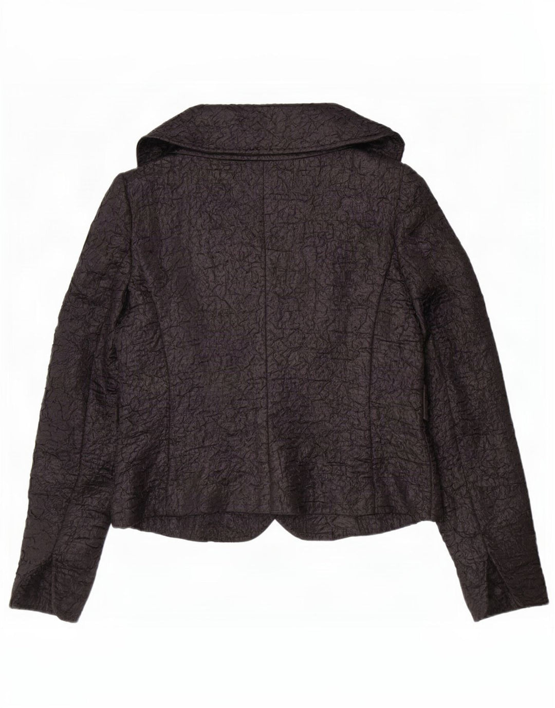 Giacca blazer aperta corta da donna Max Mara UK 12 poliestere nero medio