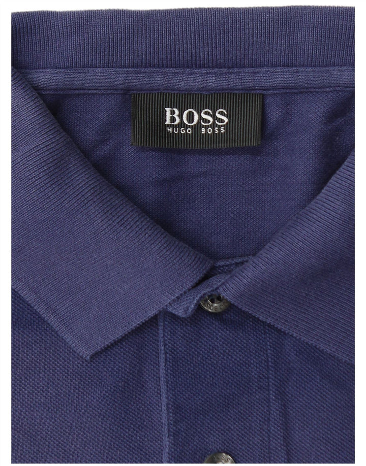 Polo da uomo HUGO BOSS 3XL cotone blu navy