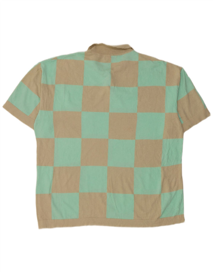 Polo Zara da uomo grande beige geometrica
