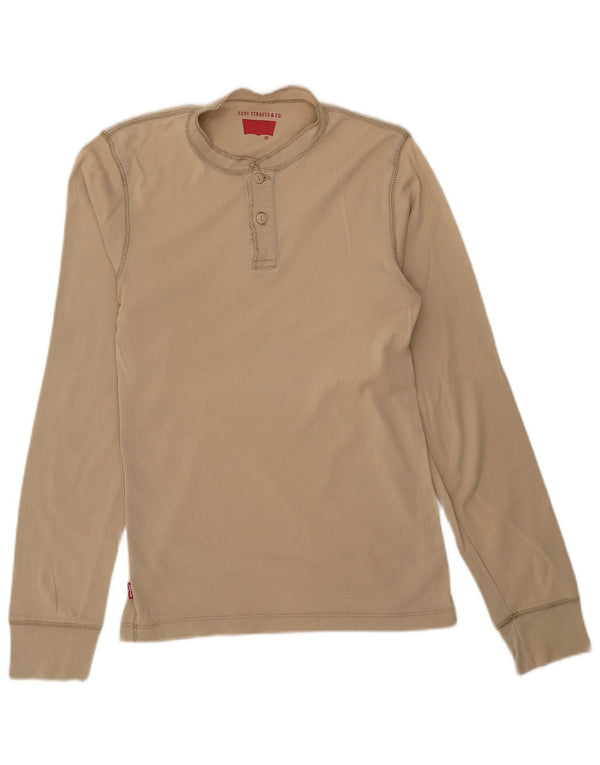 Maglietta Levi's da uomo a maniche lunghe beige medio