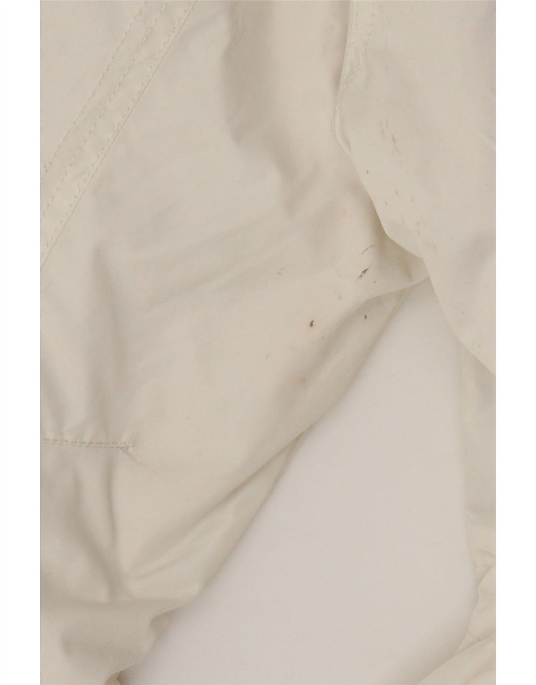 Giacca a vento con cappuccio da donna Nike UK 14/16 grande poliestere bianco