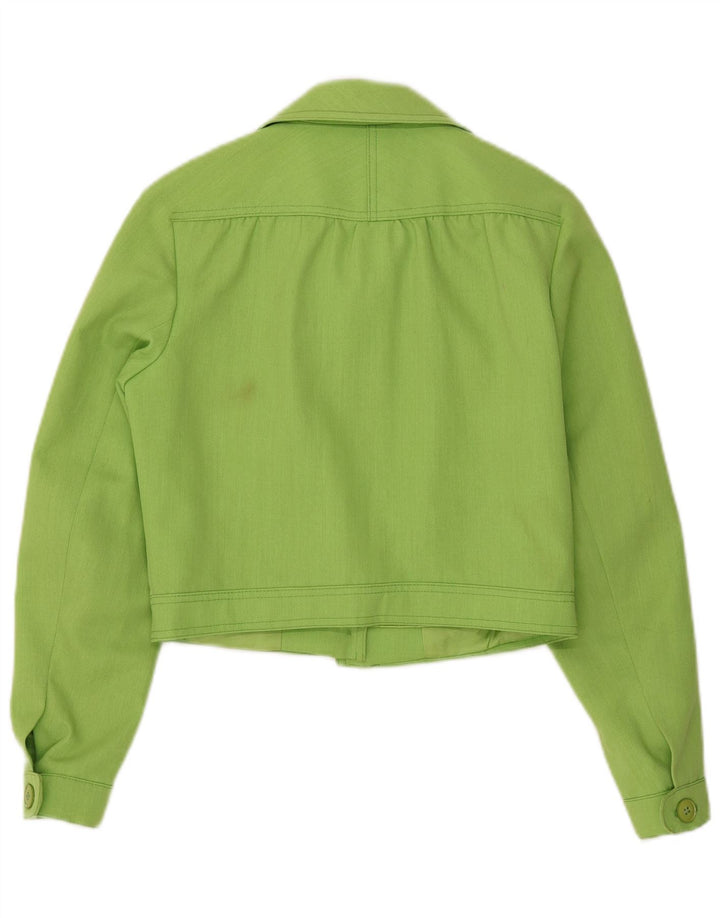 Giubbotto bomber corto da donna Gil Bret UK 14 grande poliestere verde