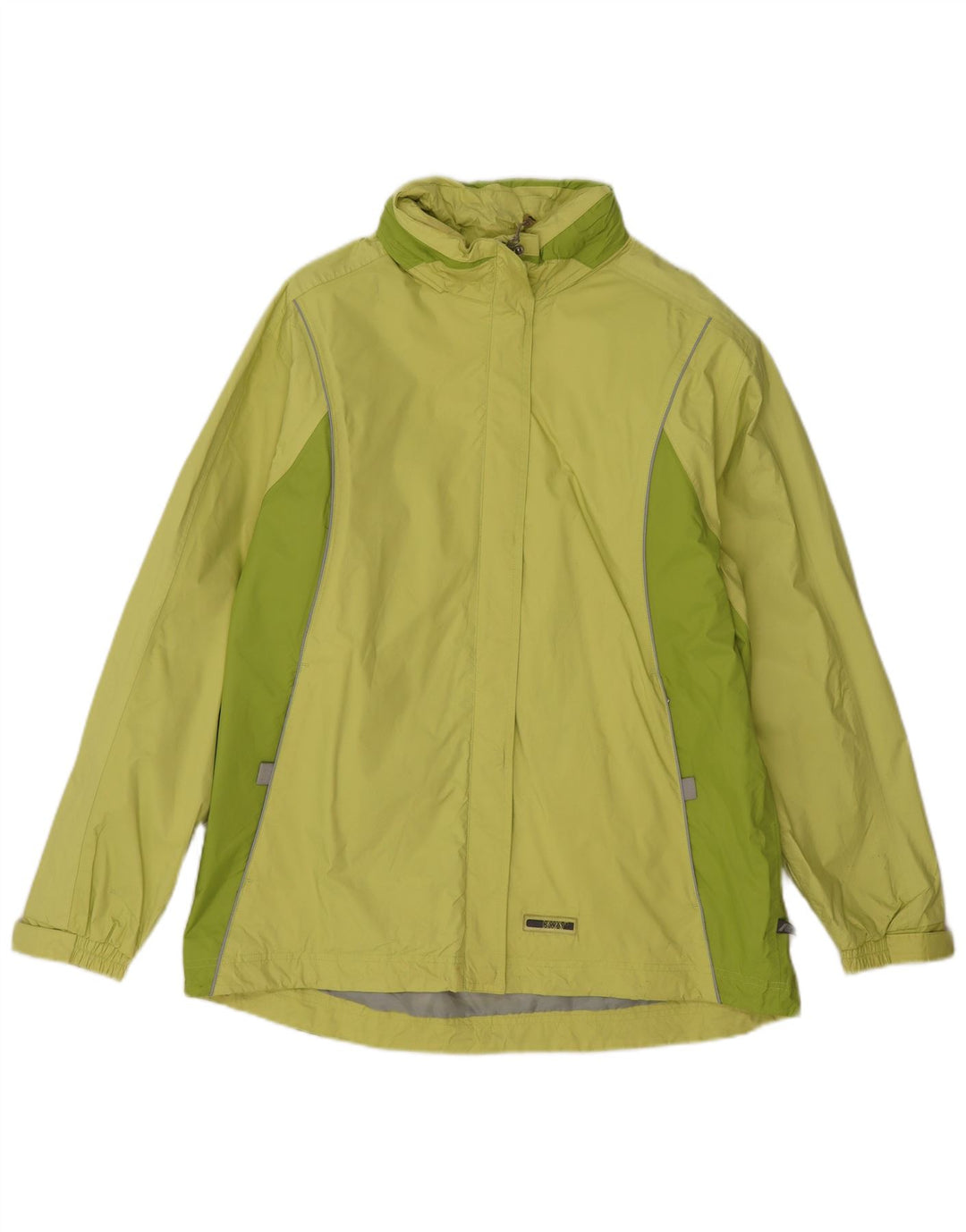 Giacca Antipioggia Donna K-Way IT 42 Poliestere Colourblock Verde Medio