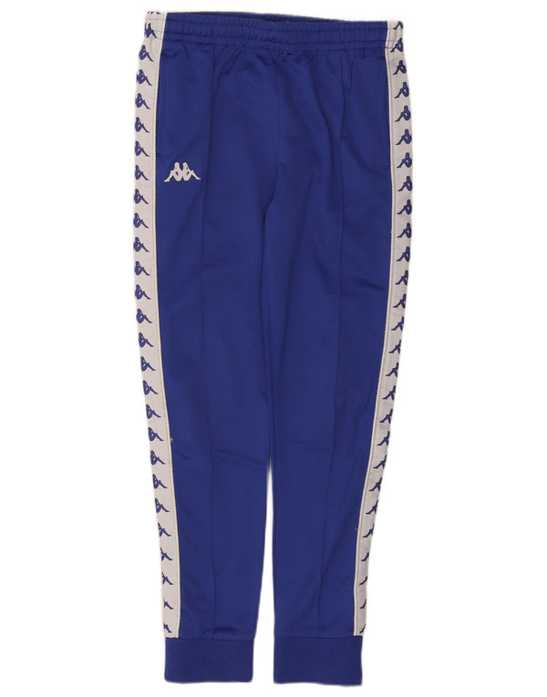 Pantaloni da tuta con grafica Kappa da ragazzo Joggers 11-12 anni Blu Colourblock