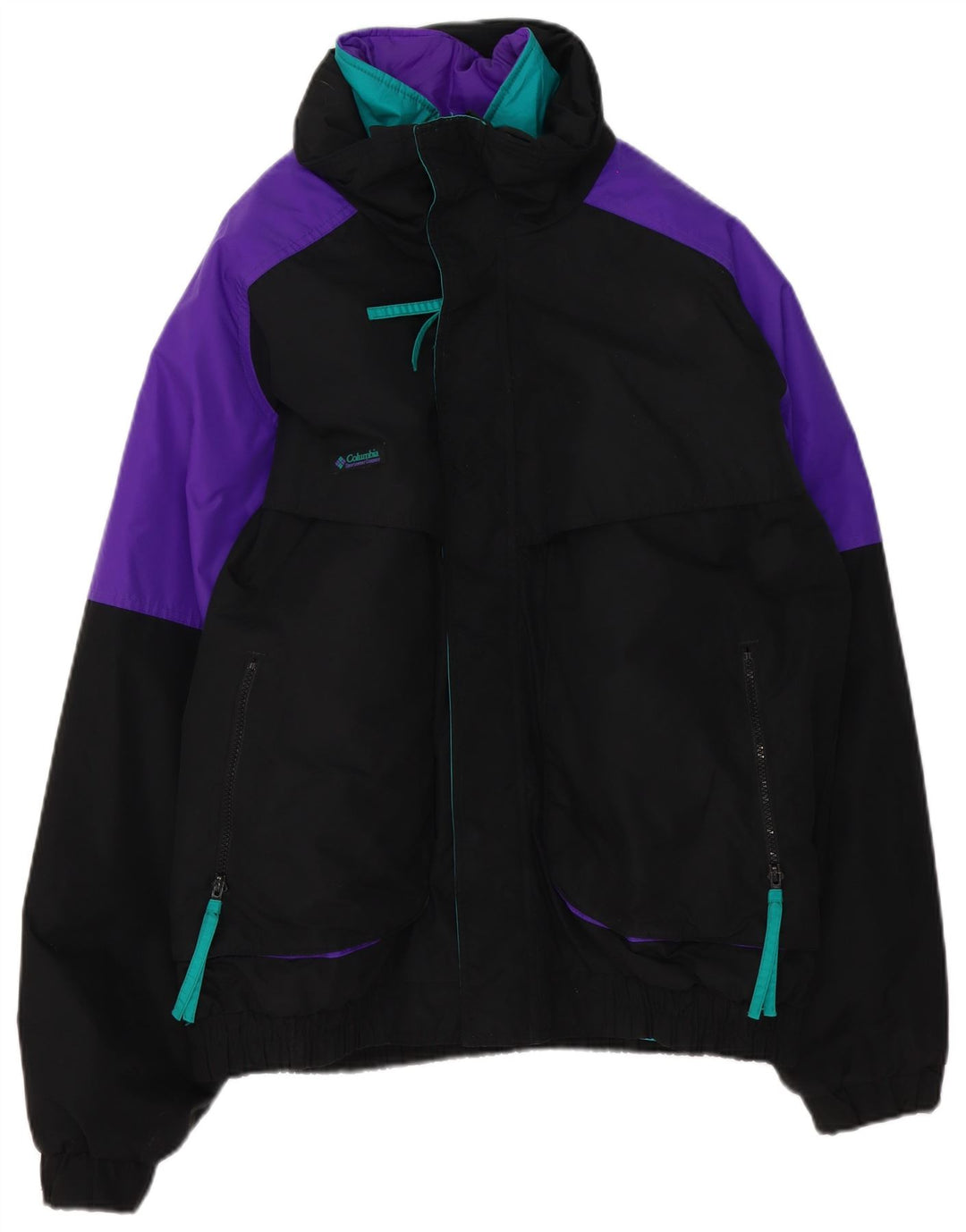 Giacca da sci da uomo Columbia UK 40 Large in nylon color block nero