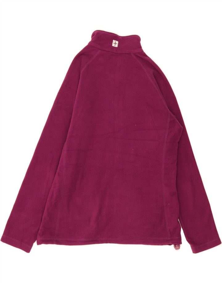 MOUNTAIN WAREHOUSE Womens Fleece Jacket UK 14 Large Purple Polyester Vintage Mountain Warehouse and Second-Hand Mountain Warehouse from Messina Hembry 