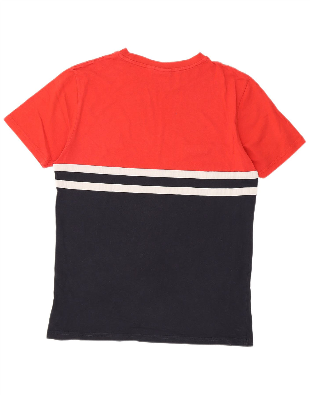 ELLESSE T-shirt Heritage da uomo Top rosso medio color block