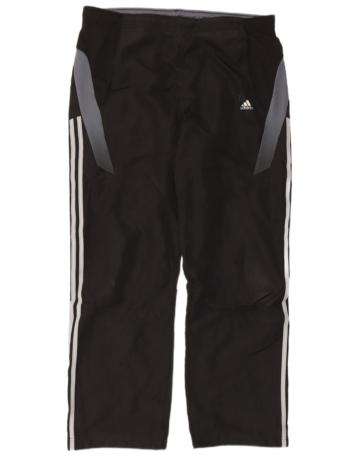 Pantaloni da tuta Adidas Climacool da uomo grandi in poliestere color block nero