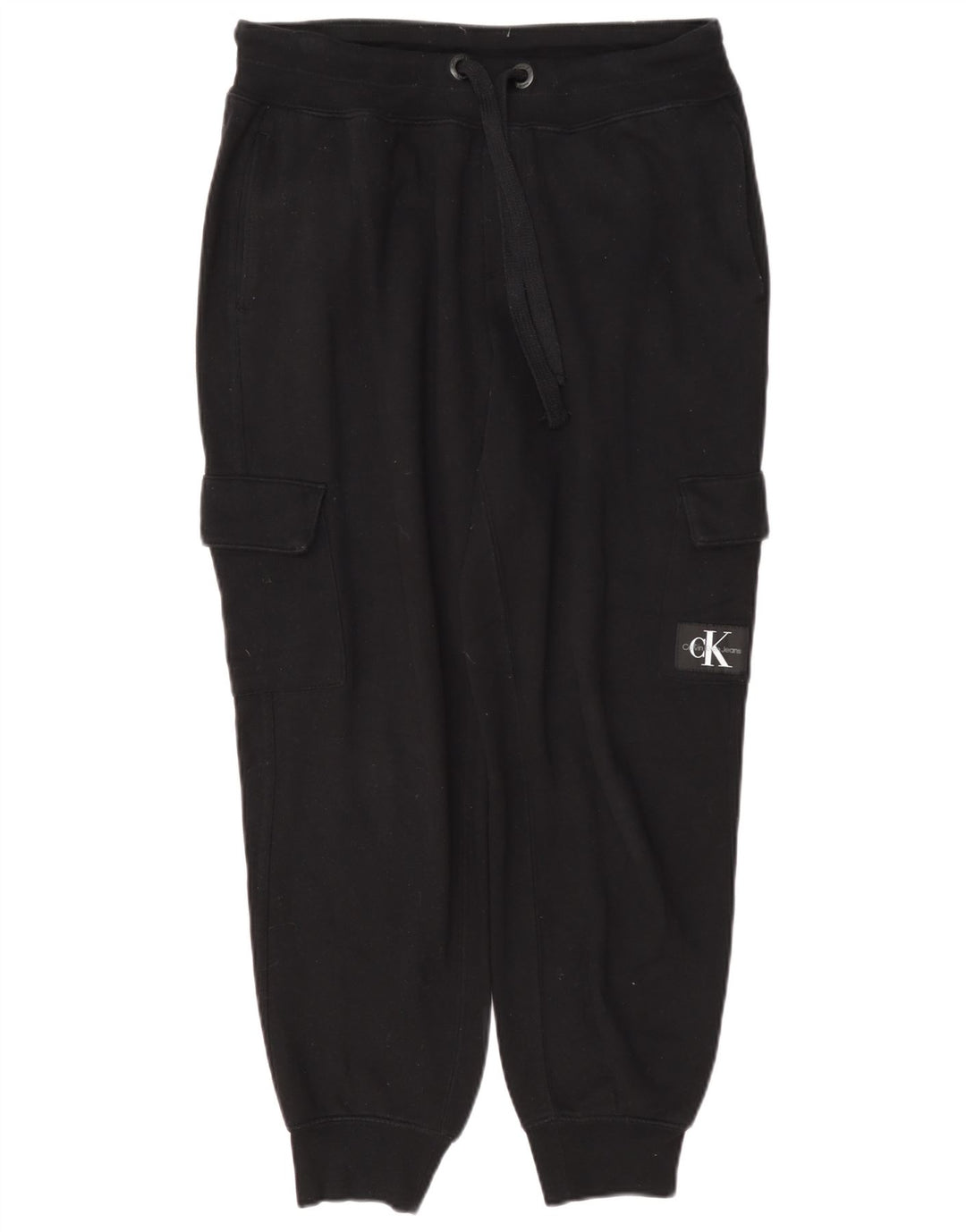 Pantaloni da tuta cargo da uomo Calvin Klein Joggers piccoli in cotone nero