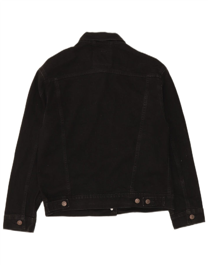 Giacca in denim da donna Levi's UK 14 cotone nero medio