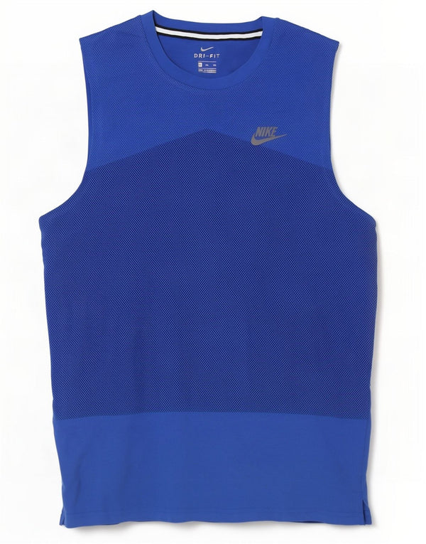 Canotta Nike Dri Fit da uomo 2XL cotone maculato blu