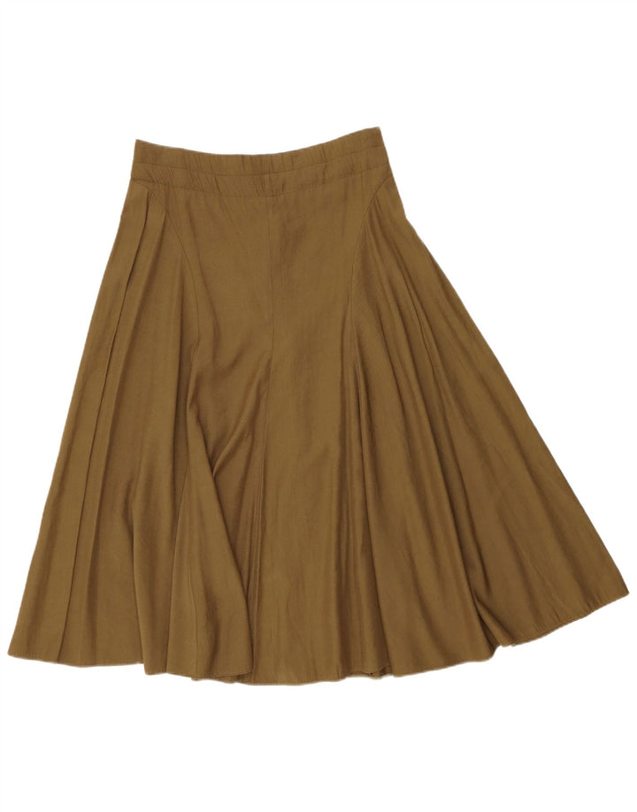 Gonna svasata da donna vintage media W30 poliestere kaki