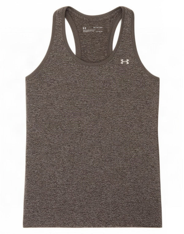 Canotta da donna Under Armour Heat Gear vestibilità ampia UK 6 XS grigio chiazzato