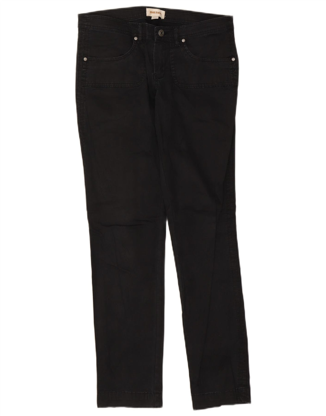 Jeans slim da donna Diesel W29 L30 cotone nero