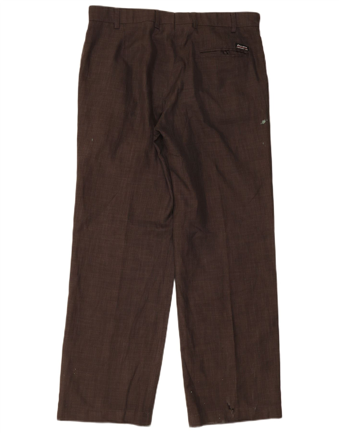 Pantaloni da abito dritti da uomo Champion medi W32 L30 marroni
