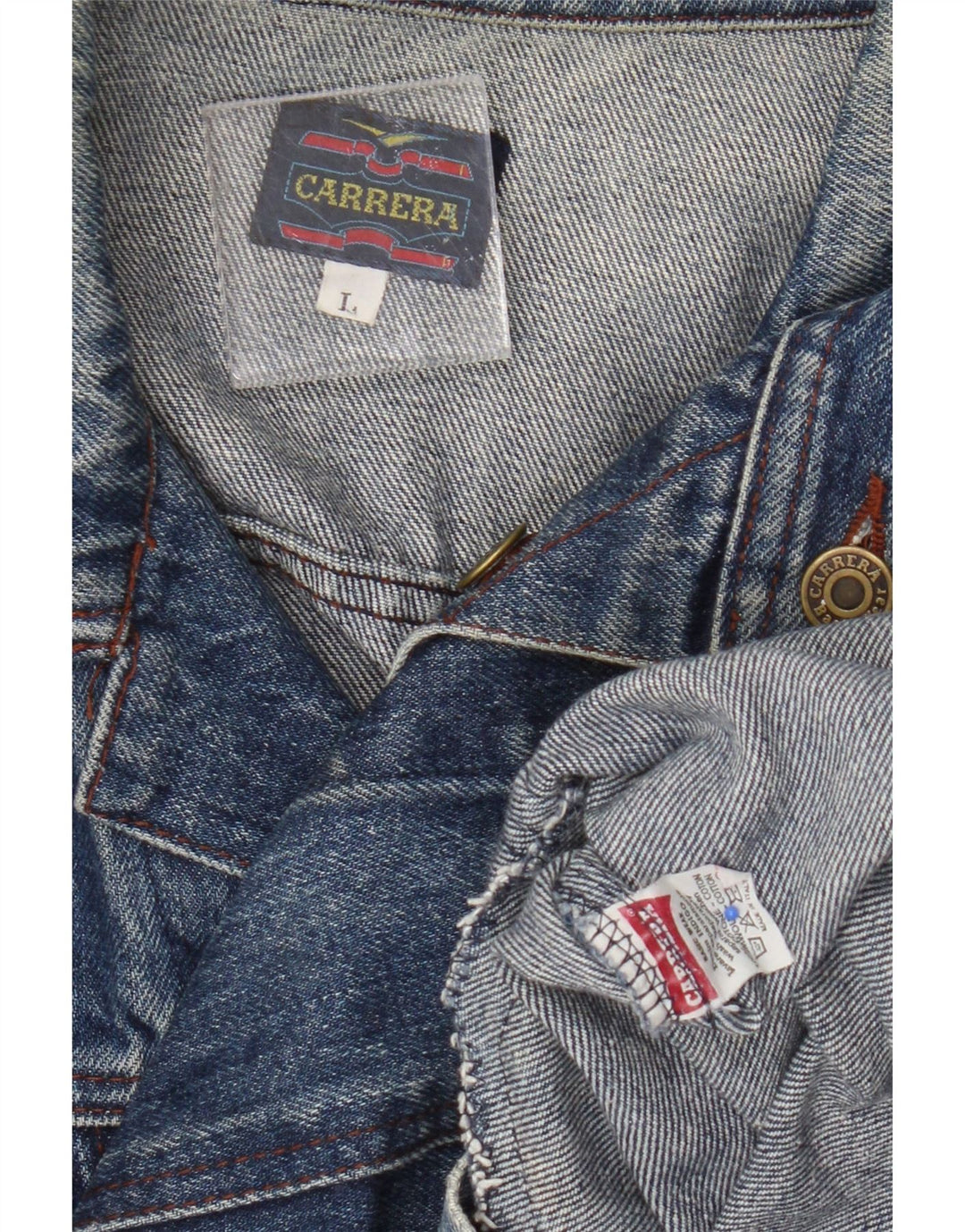 Giacca in denim da donna Carrera UK 16 grande cotone blu