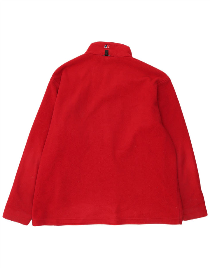 Giacca in pile da uomo Berghaus UK 44 2XL Poliestere rosso