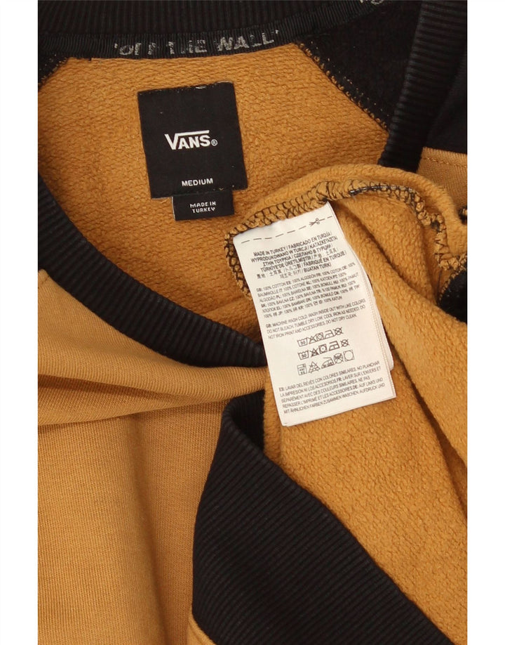 Felpa da uomo Vans in cotone color block marrone medio