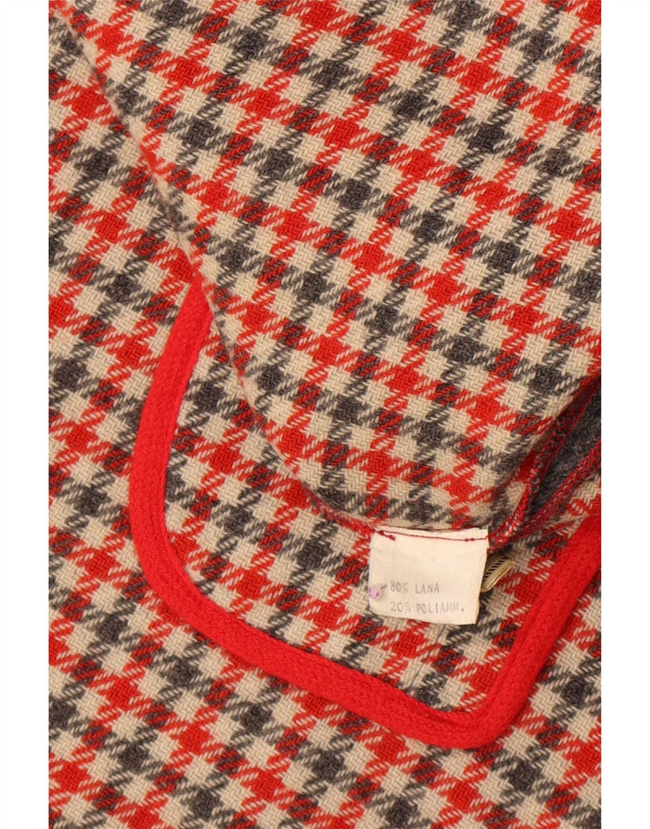 Cappotto vintage da donna a mantella, taglia unica, in lana grigia