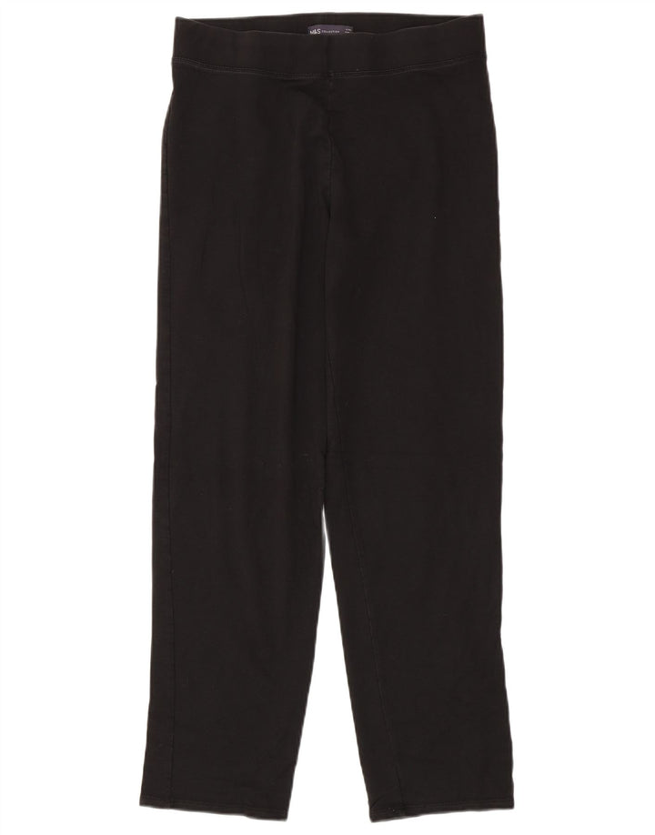 Leggings da donna Marks & Spencer UK 12 cotone nero medio