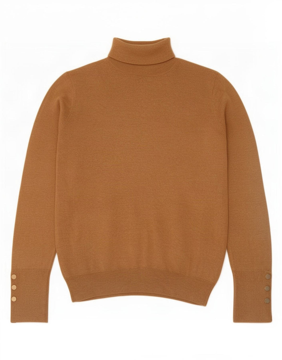 Maglione maglione a collo alto da donna Zara UK 14 grande viscosa beige