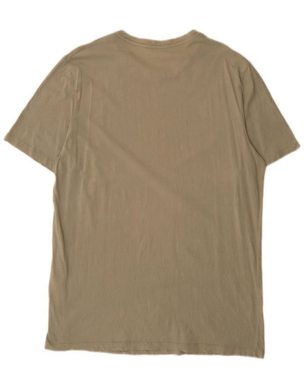 Jack & Jones Mens Graphic T-Shirt Top XL Green Cotton
