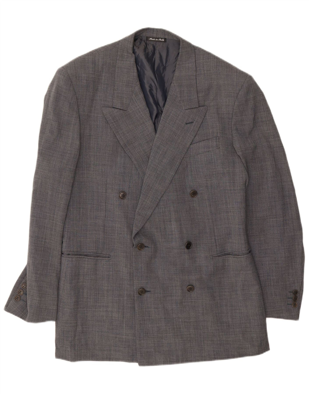 Pal Zileri Giacca Blazer Doppio Petto da Uomo IT 52 XL Lana Grigia