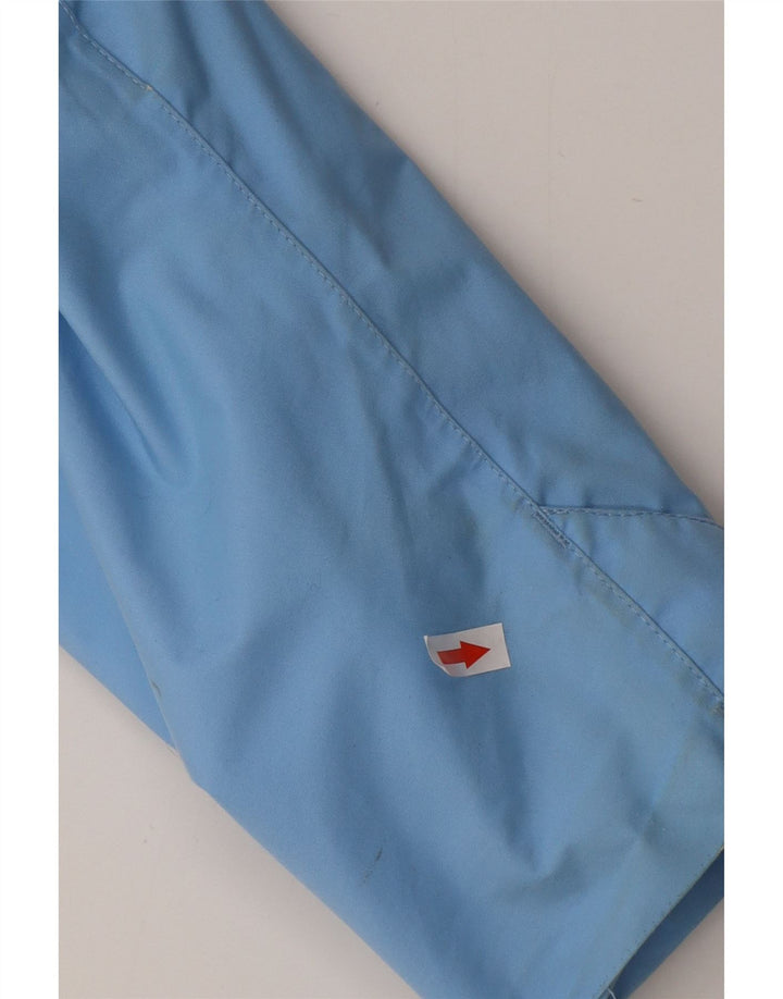 JACK WOLFSKIN Giacca a vento con cappuccio da donna UK 12 Poliestere blu medio