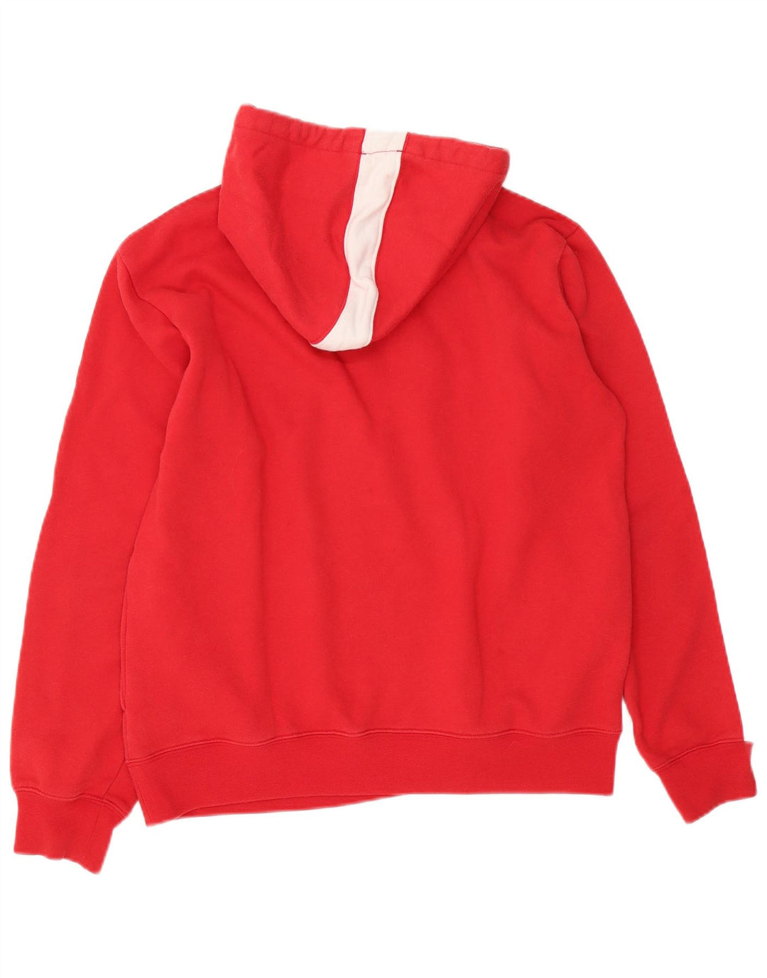 Felpa con cappuccio grafica Nike da uomo in cotone color block rosso medio