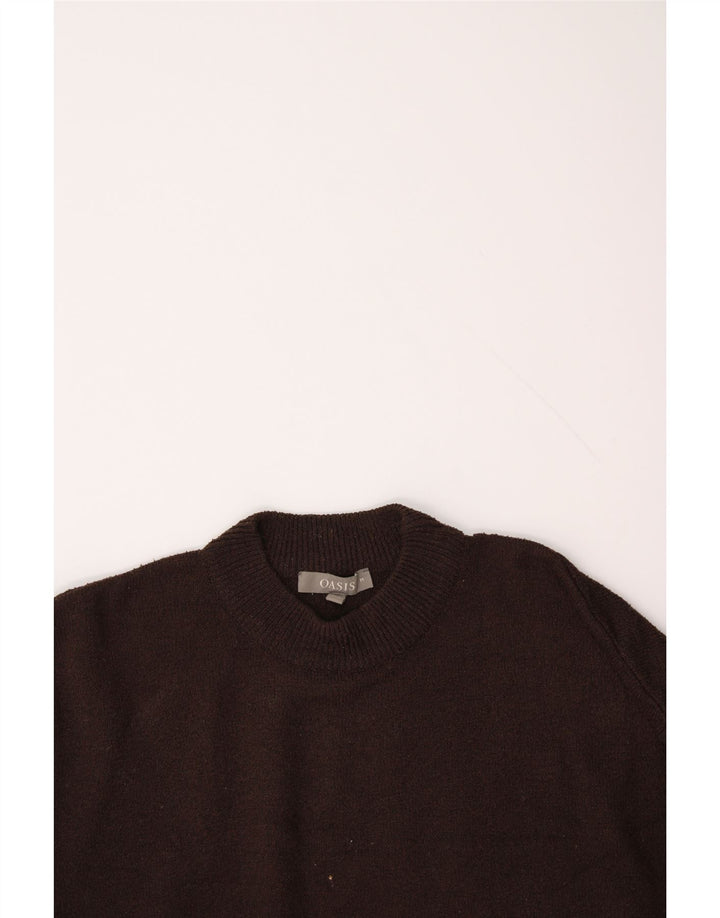OASIS Womens Turtle Neck Jumper Sweater UK 14 Medium Brown Polyester Vintage Oasis and Second-Hand Oasis from Messina Hembry 