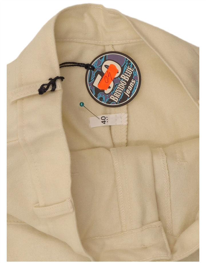 Pantaloni casual bootcut da donna vintage EU 40 medi W28 L32 Beige