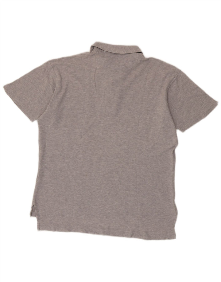 Polo da uomo BROOKSFIELD IT 52 Large in cotone chiazzato grigio