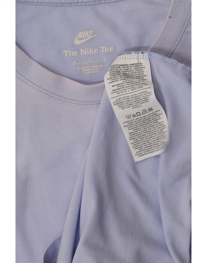 T-shirt da uomo NIKE Top blu medio in cotone