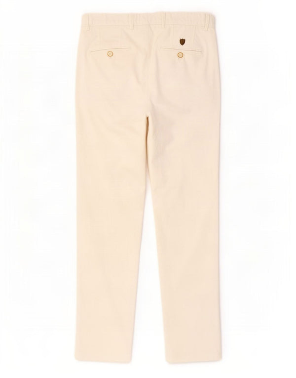 Pantaloni chino slim fit da uomo Massimo Dutti EU 38 Small W28 L30 Bianco