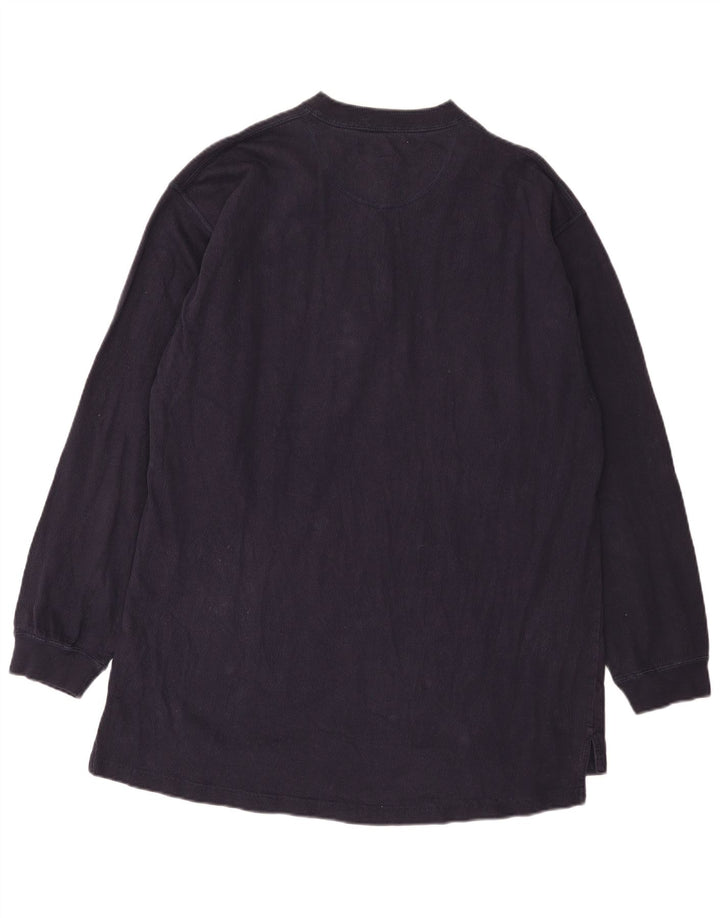 Top da uomo a maniche lunghe Chaps 2XL cotone blu navy