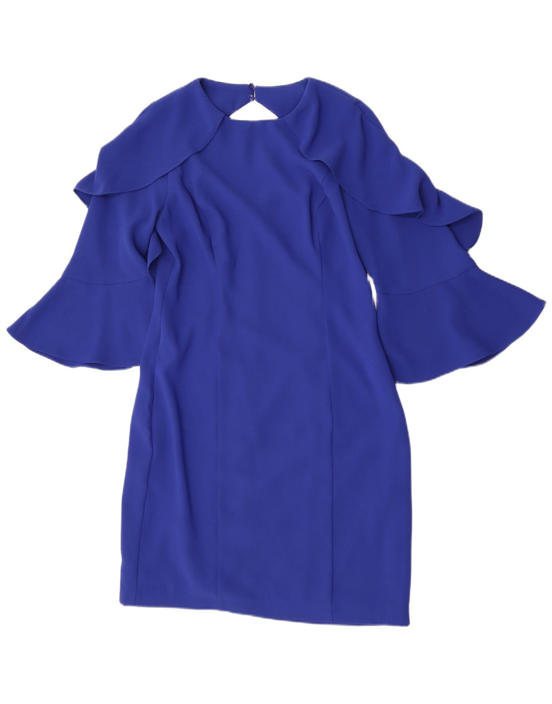 Abito tubino con maniche a 3/4 da donna Coast UK 12 Poliestere blu medio