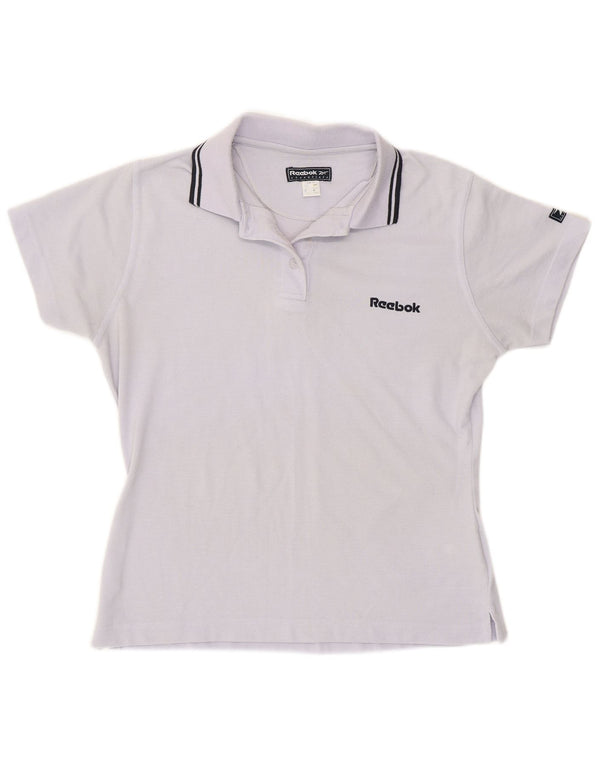 Polo Reebok da donna UK 14 grande viola in poliestere