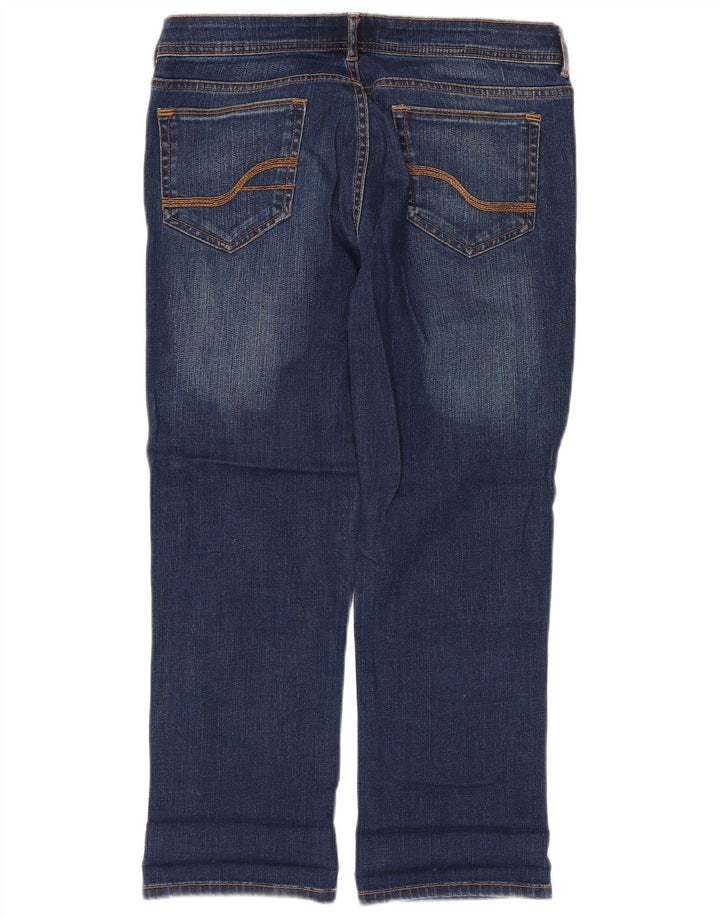 Jeans corti da donna Fat Face UK 12 medio W32 L23 cotone blu
