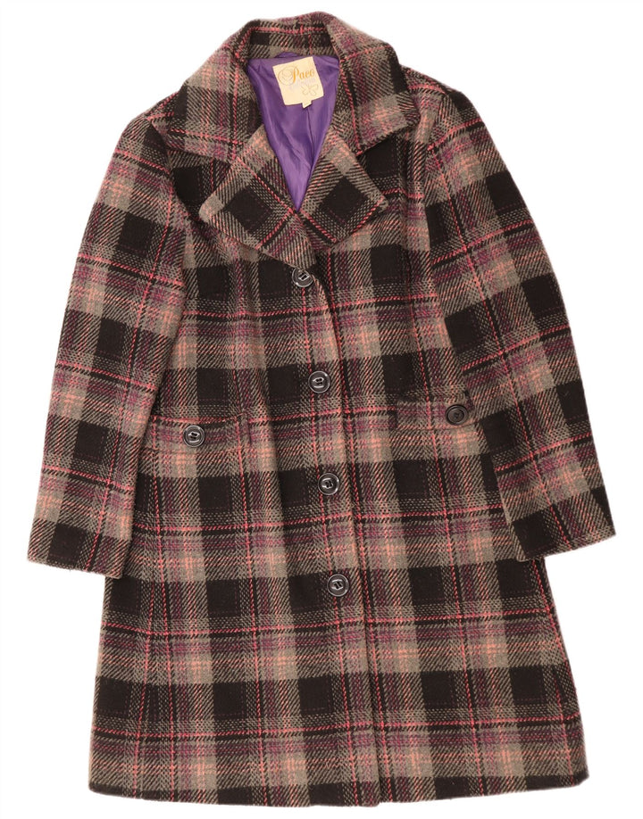 Cappotto da donna Paco UK 18 XL Poliestere scozzese multicolore