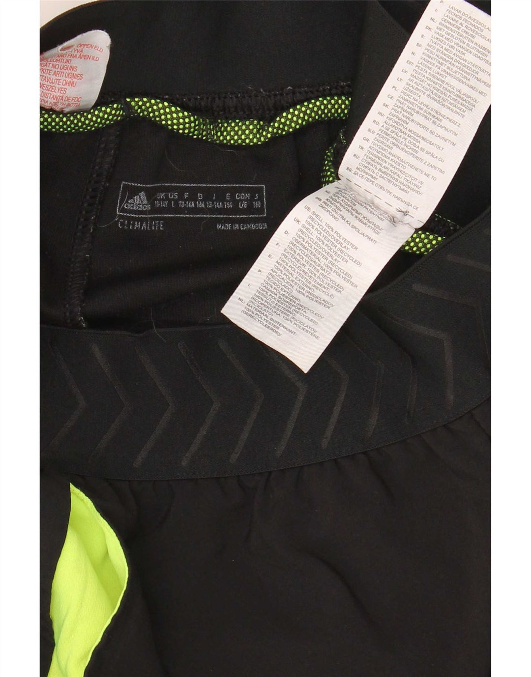 Pantaloni della tuta da ragazzo Adidas 13-14 anni in poliestere nero