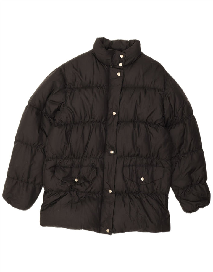 VINTAGE Womens Padded Jacket UK 18 XL Black Nylon