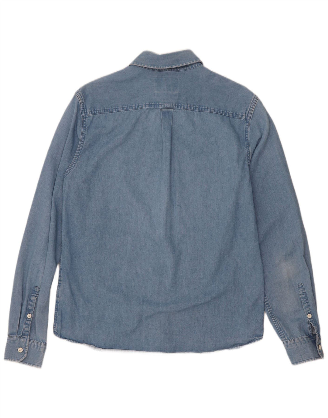 Camicia di jeans vestibilità regolare da uomo Calvin Klein Jeans in cotone blu medio