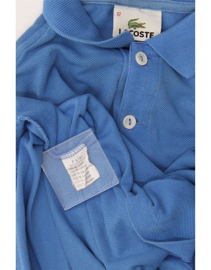 Polo Lacoste da bambino 11-12 anni in cotone blu