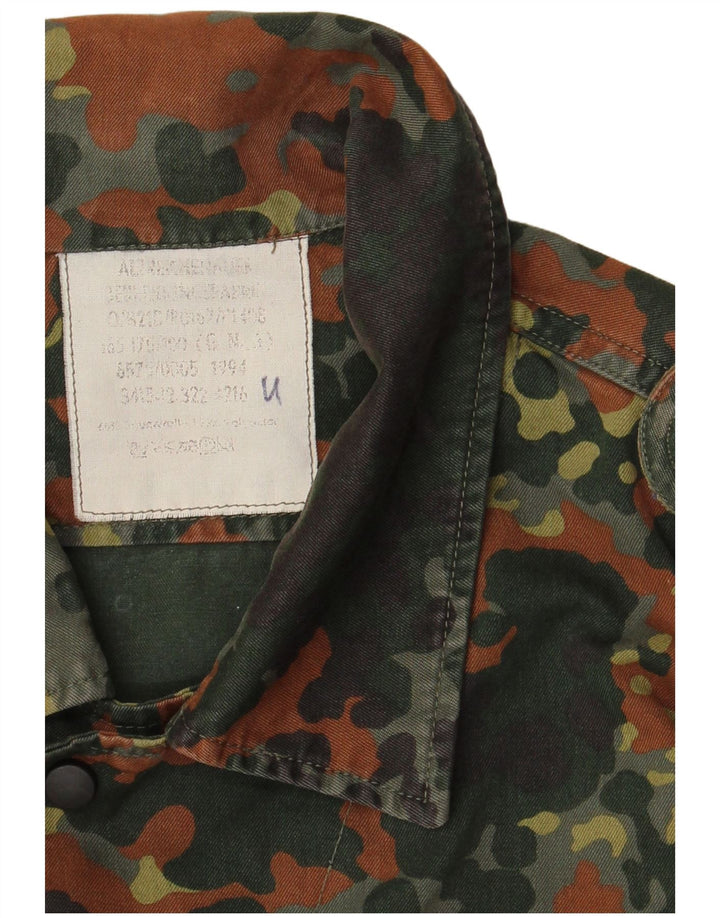 Camicia militare da uomo vintage overshirt piccola mimetica kaki