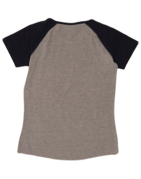 T-shirt grafica da donna Nike Top UK 10/12 Small Grey Colourblock