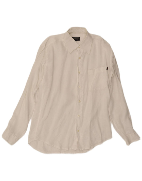 Camicia da uomo Marlboro Classics grande bianca