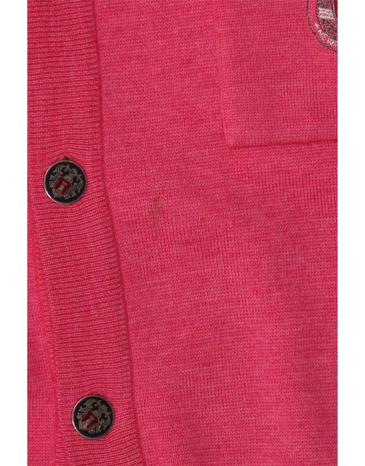 Maglione cardigan vintage da uomo 2XL Rosa